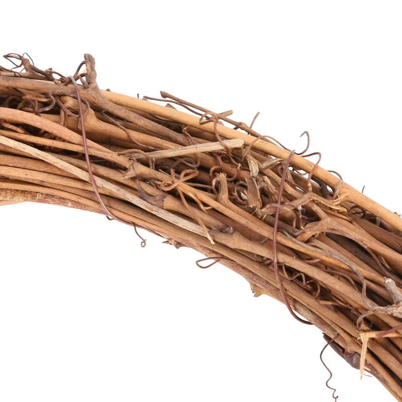 Natürliche getrocknete Rattan Ringe in Braun als DIY Bastelset für Weihnachts-Kränze und Wanddekoration - Bild 5