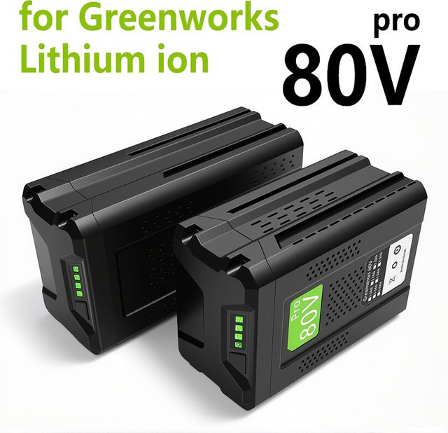 Greenworks PRO 80 V Ersatzakku Li-Ionen in Schwarz für GBA80150 GBA80200 GBA80250 GBA80300 - Bild 1