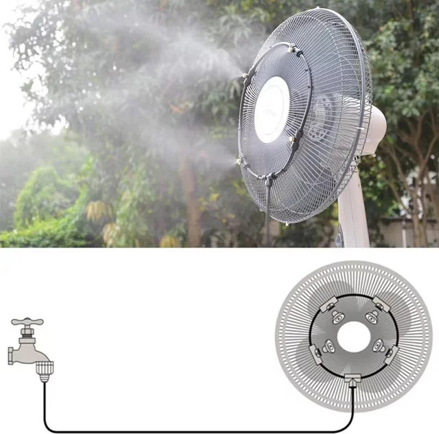 Tragbares Wassernebel-Sprühsystem für Außenbereiche mit 16 Zoll Lüfter zur Kühlung von Terrasse und Garten - Bild 1