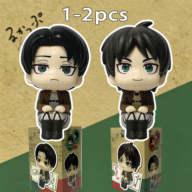 Bandai Attack on Titan Eren Jaeger & Kapitän Levi, Actionmodell, 1-2-teiliges Set - Bild 1