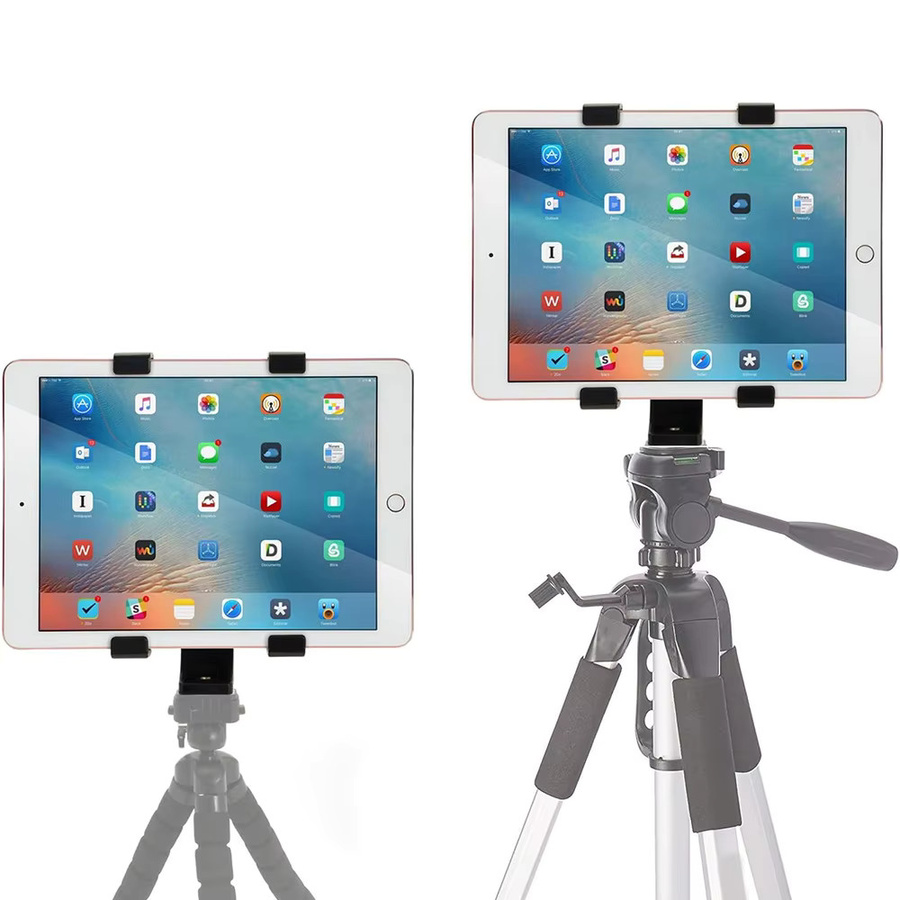 MovingMic Universeller Tablet-Ständer-Adapter mit Vientiane Gimbal in Schwarz für Stativ und Einbeinständer, kompatibel mit iPad, iPad Air, iPad Mini und weiteren Tablets - Bild 2