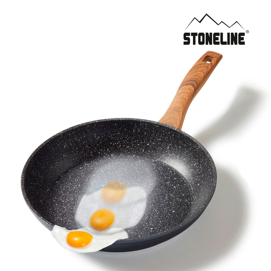 STONELINE Back to Nature Pfannen-Set 3-teilig aus Aluminium in Braun mit Non-Stick-Beschichtung - Bild 2