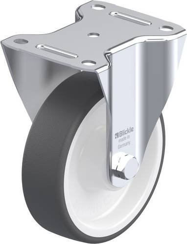 Blickle B-POTH 150R Bockrolle in Grau und Weiß mit 150 mm Rad-Durchmesser und 400 kg Tragfähigkeit - Bild 1