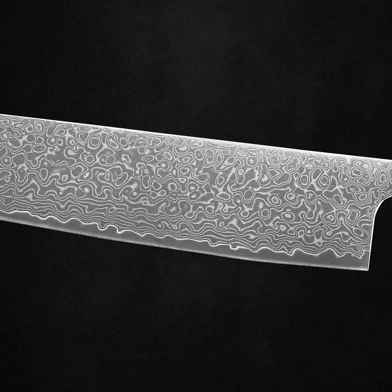 Baovim Damaststahl Rohmesser Set in Silber für DIY Messerherstellung ohne Griff - Bild 2