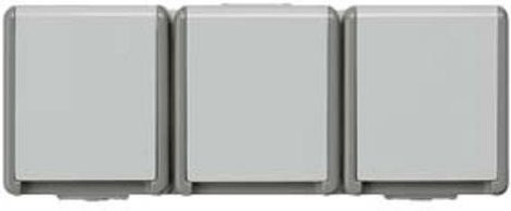 Siemens Schalterprogramm Kombination Grau IP44 Aufputz 3fach 5UB4732 - Bild 1