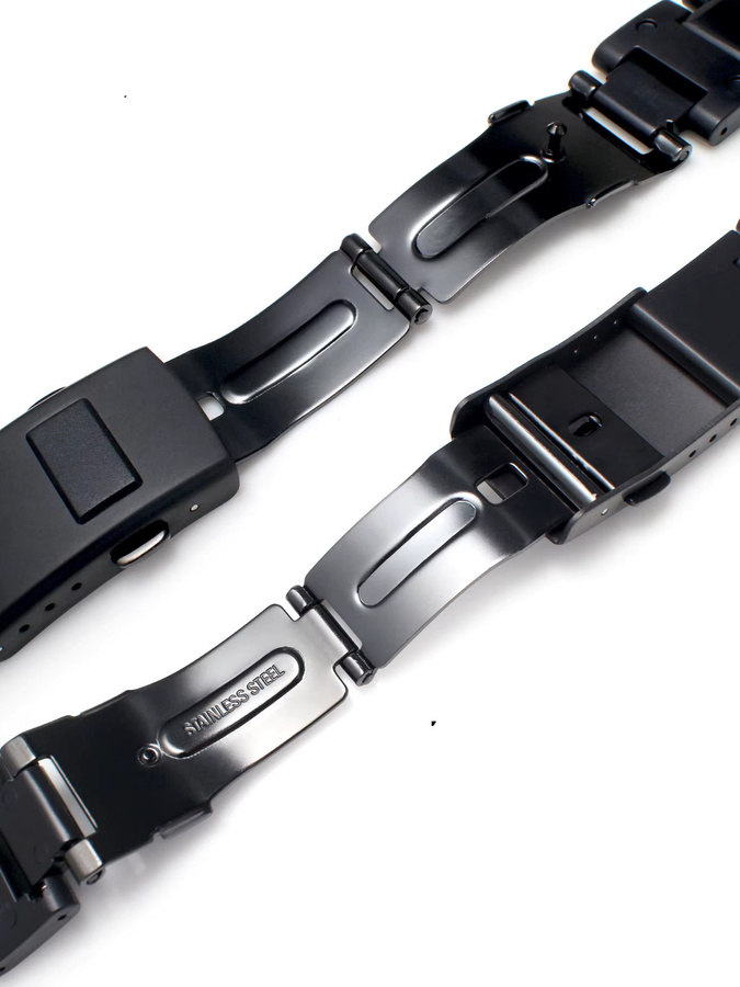 Casio Uhrenarmband, Kunststoff, Edelstahl, Schwarz, Herren - Bild 3