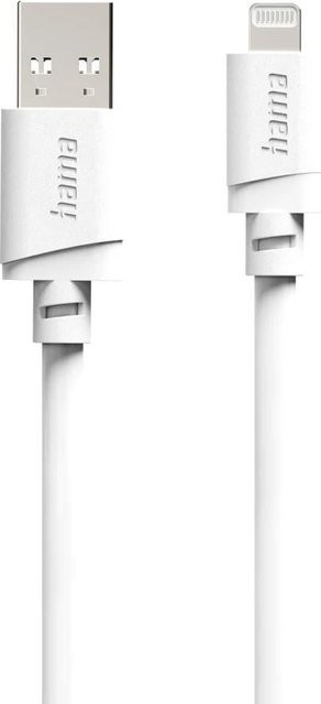 Hama USB-A auf Lightning Ladekabel für iPhone und iPad in Weiß, 3 m - Bild 1
