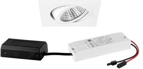 Brumberg LED Einbaustrahler und Aufbaustrahler 6W Warmweiß Quadratisch Weiß - Bild 1