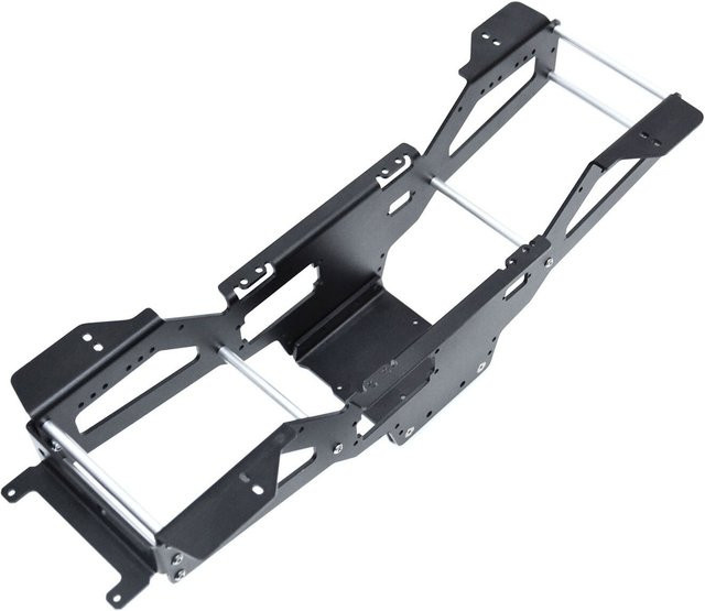 Tamiya Aluminium-Chassis-Rahmensatz, Zubehör, 1:10, Metall, Schwarz - Bild 1