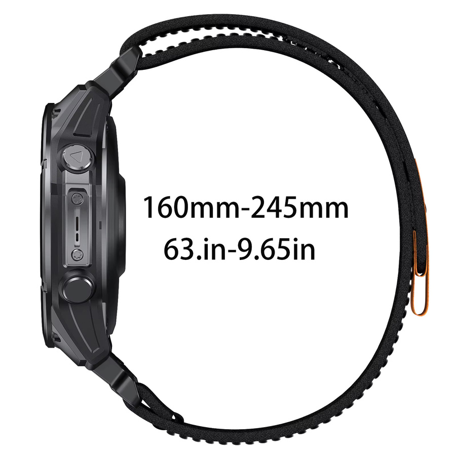 GEAR-D4 Nylonarmband, Schwarz, Unisex - Bild 4
