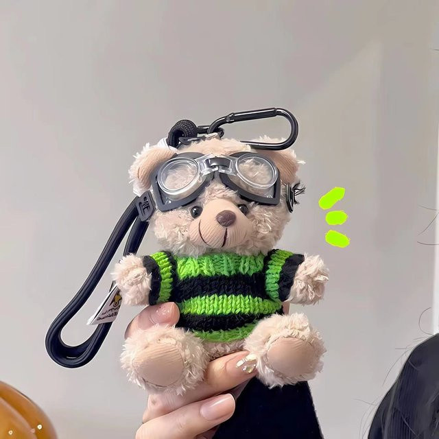 Binchi Fitness Schlüsselanhänger, Bär, grau, Unisex - Bild 1
