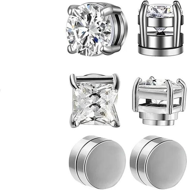 ZAKOL Ohrstecker, Edelstahl, Zirkonia, Silber, Unisex - Bild 1