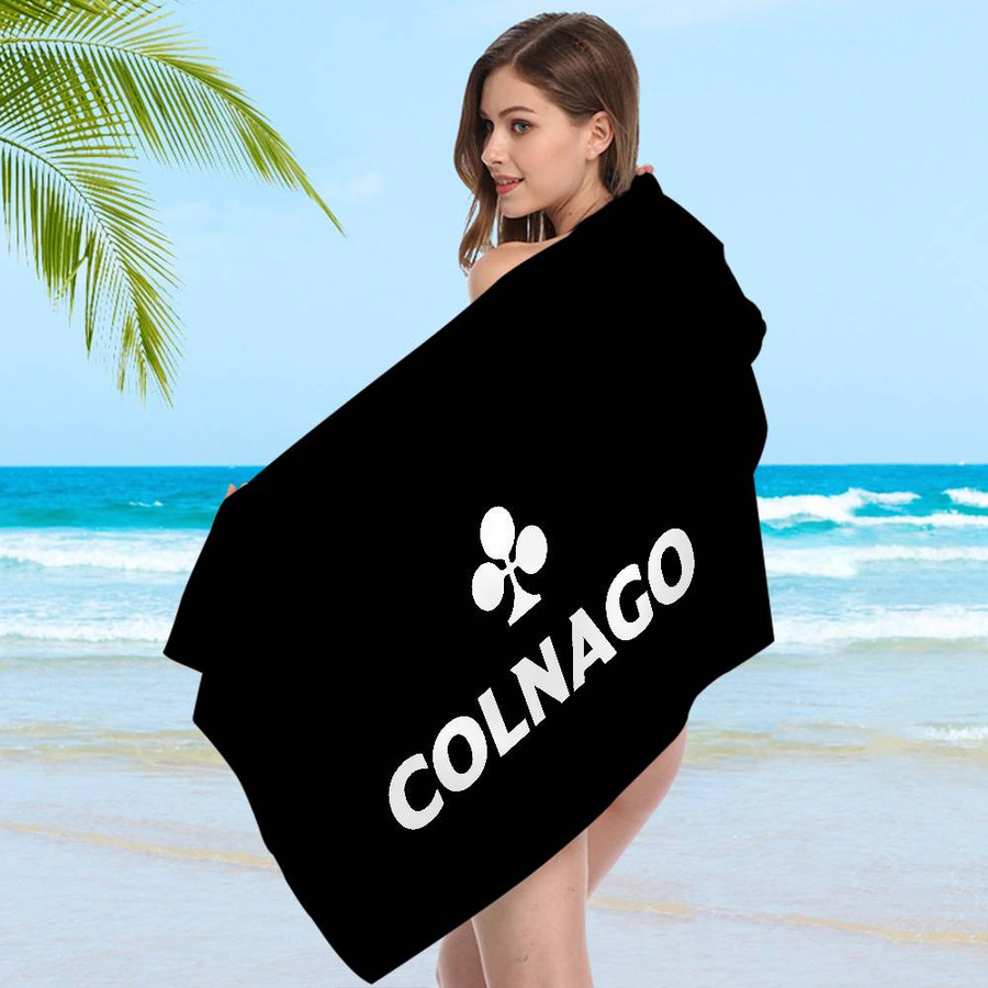 C-Colnago Mikrofaser Strandtuch mit Logo-Print in Weiß, B: 30 cm, H: 60 cm - Bild 5