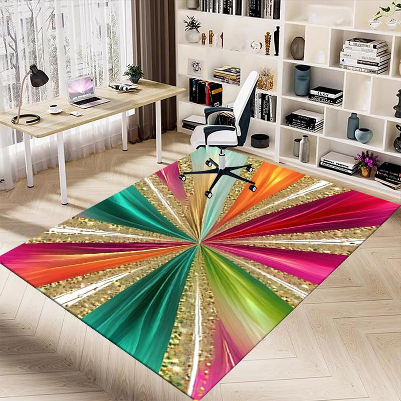 Yun2 Home Teppich Abstrakt Modern Multicolour Rutschfest Waschbar B/H: 60 x 90 cm - Bild 4