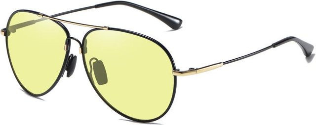 Binchi Outdoor Equipment Sonnenbrille Aviator, Metall, polarisiert, beige, unisex - Bild 1