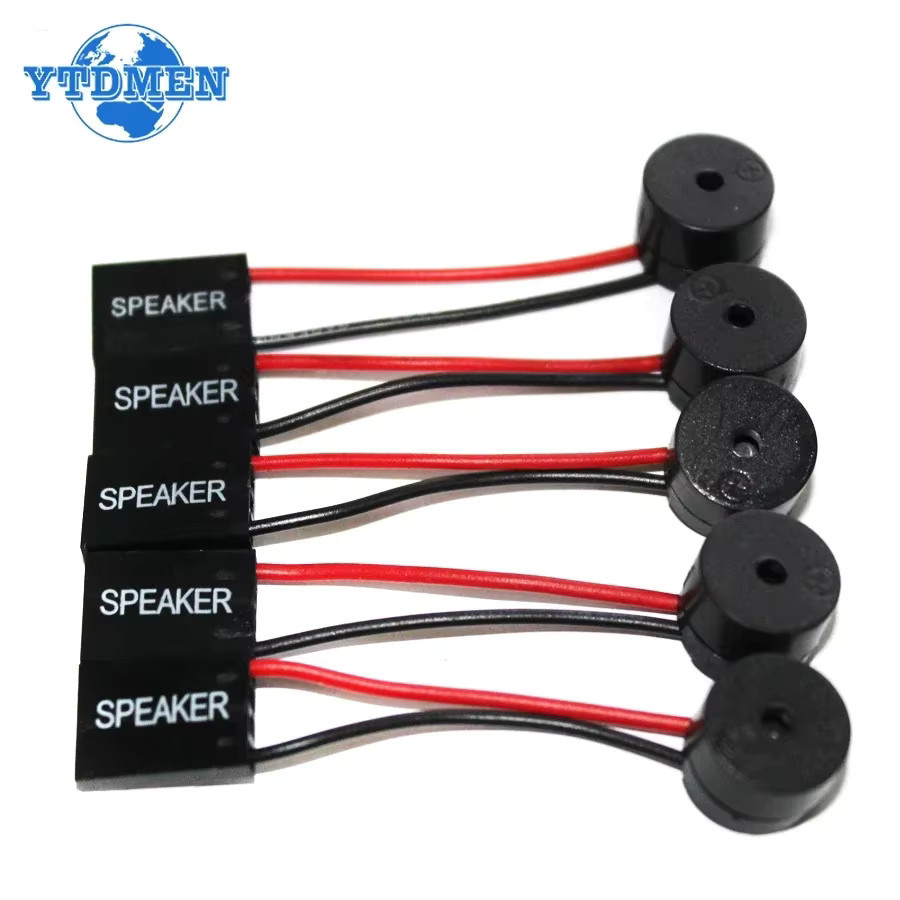 YTDMEN Mini Piezo Lautsprecher Set für PC Motherboard und Arduino, BIOS Alarm Summer, Schwarz - Bild 2
