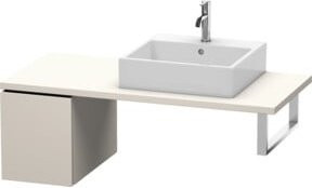 Duravit L-Cube Unterschrank in Tau Matt mit einem Auszug für Konsole, Farbe Beige, B: 32 cm, T: 54,7 cm, H: 40 cm - Bild 1
