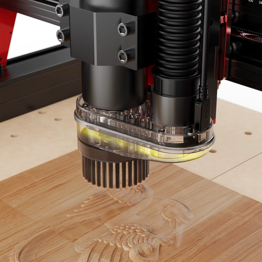 Twotrees TTC450 PRO CNC Router Fräse und Schneidemaschine in Schwarz für Holz, Acryl, PCB, PVC, MDF und Metall - Bild 6