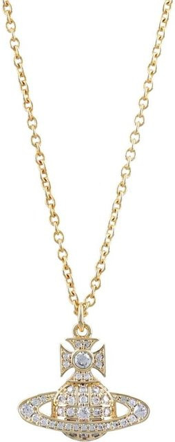 Vivienne Westwood Halskette, Messing, Kristall, beige, Damen - Bild 1
