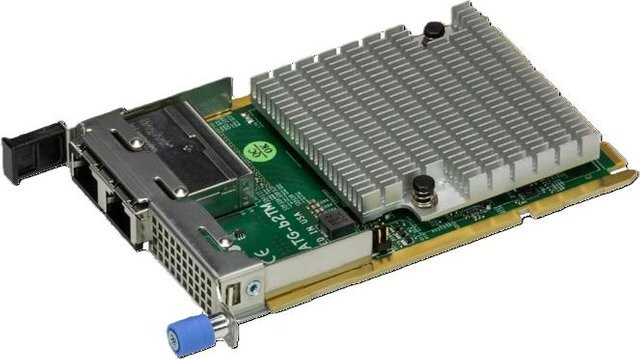 Supermicro AOC-ATG-B2TM-O PCIe Netzwerkkarte mit 10 Gbe Ethernet und Fiber in Silber - Bild 1