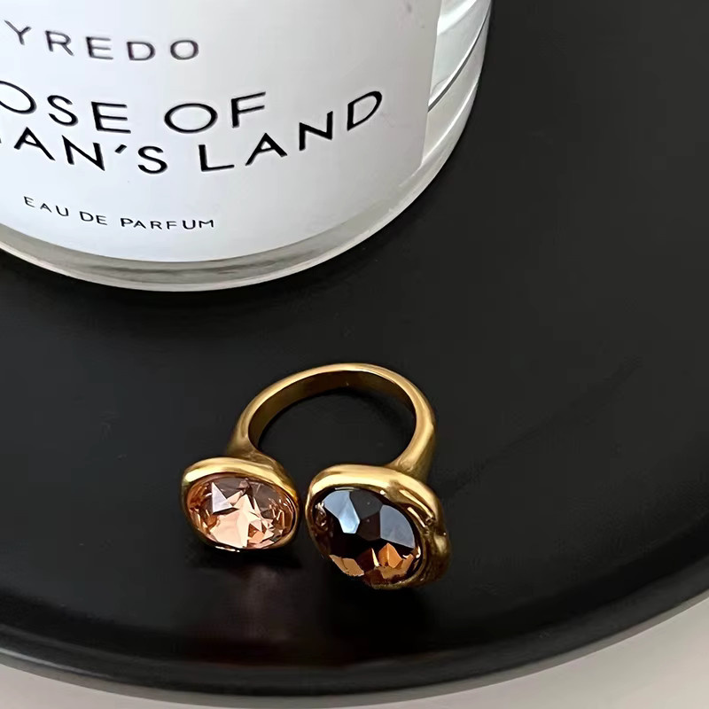 Taoya Ring, Gold, Kristall, Damen, Vintage - Bild 2