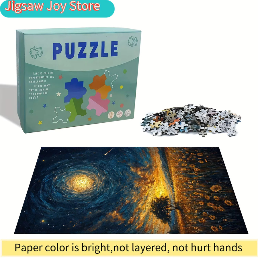 Stern, Puzzle Sternennacht mit Sternschnuppen, 500 Teile - Bild 6