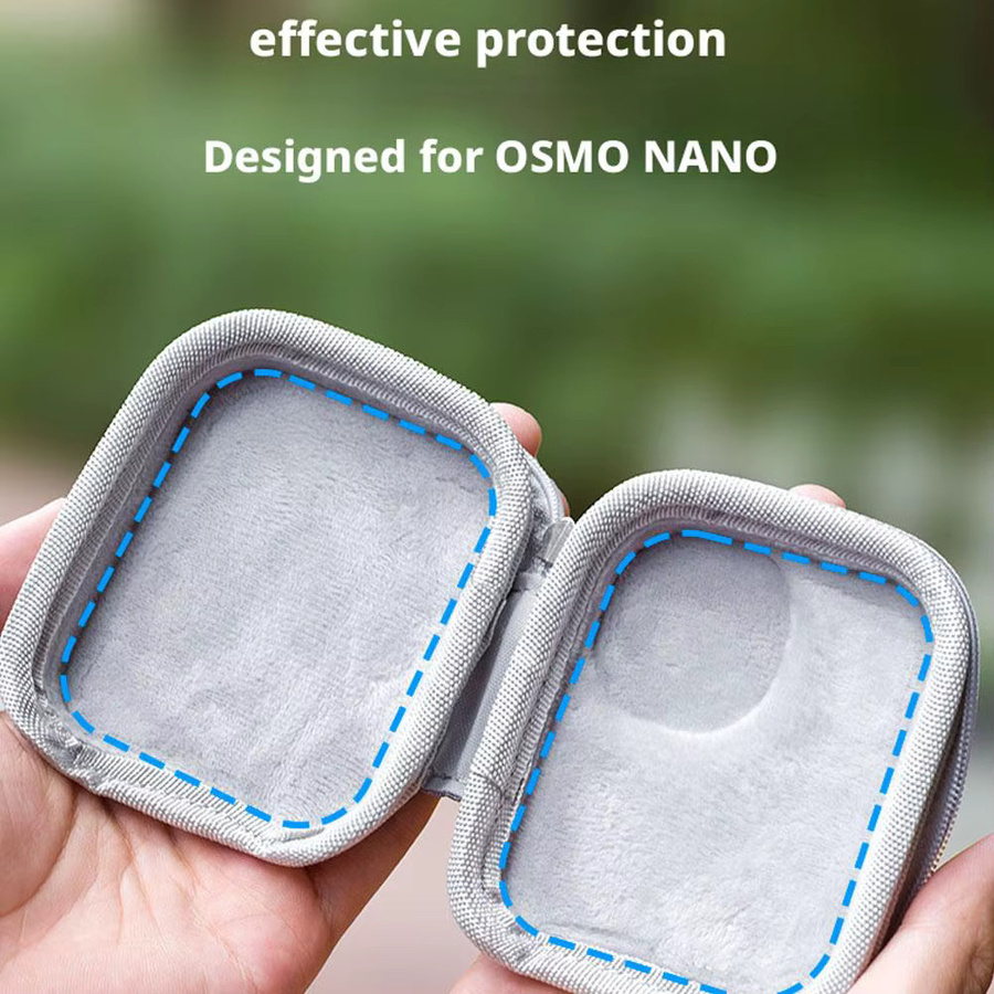 Tragbare Mini Lagerungs- und Reise-Tasche aus PU für DJI Nano in Grau - Bild 4