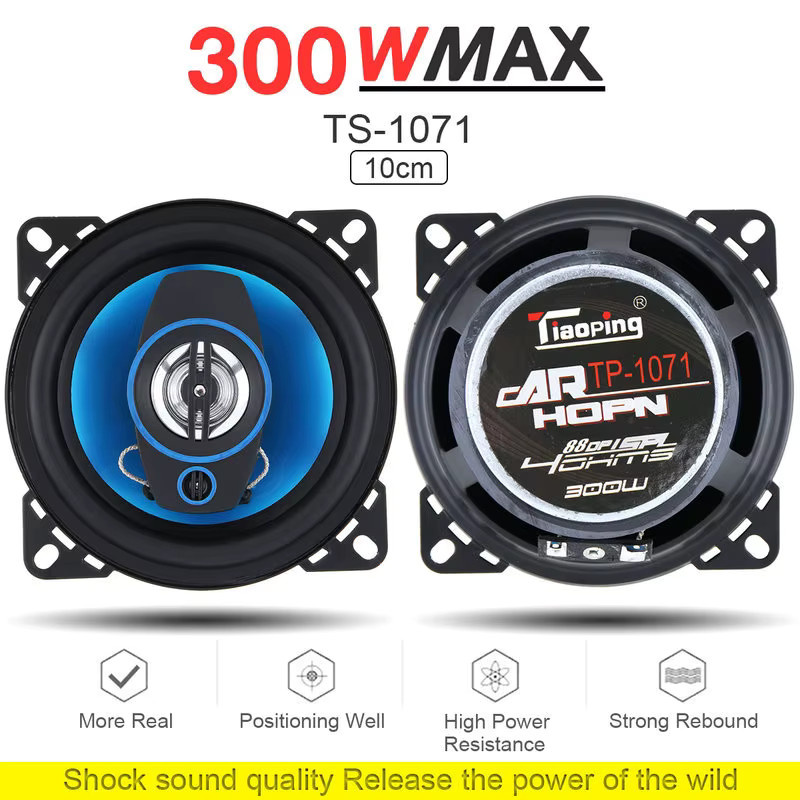 KUERL HiFi Koaxial Auto Lautsprecher Set Full Range Subwoofer Universal Automotive Audio Musik 1 Paar - Bild 2