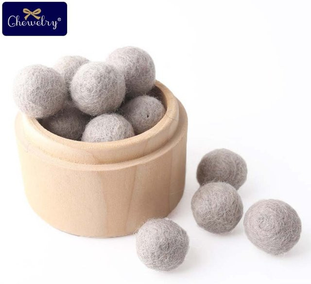 Binchi Outdoor Product Wollfilzkugeln, 100 Stück, grau - Bild 1