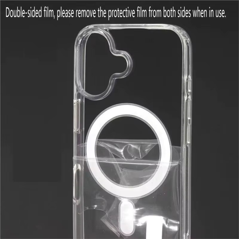 Stoßfeste MagSafe Magnetische Schutzhülle für iPhone 11 bis iPhone 17 Pro Max, Transparent, Unterstützt kabelloses Laden - Bild 5