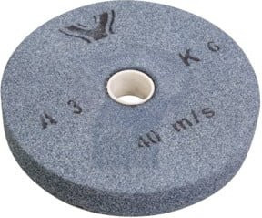 Optimum Schleifscheibe K80, Farbe: Grau, Durchmesser: 200 mm, Breite: 30 mm, Bohrung: 32 mm - Bild 1