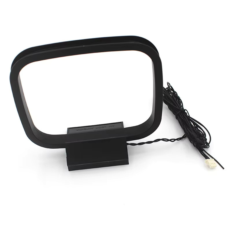 Sharp FM-AM-Loop-Antenne für Innenbereich mit 3-poligem Mini-Anschluss in Schwarz für Stereo-AV-Empfängersysteme - Bild 2