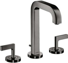 Hansgrohe Axor Citterio 3-Loch-Waschtischarmatur in Gunmetal mit Pop-up-Abfluss - Bild 1