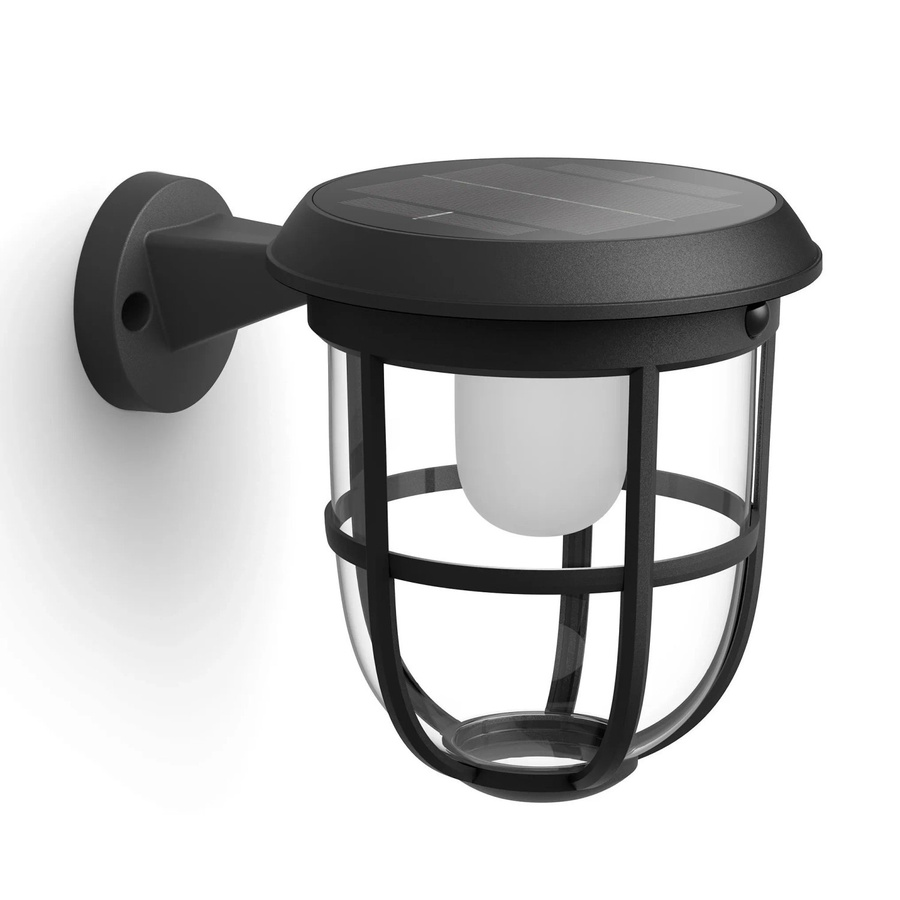 Philips Radii Solar-Außenwandleuchte mit Bewegungsmelder, LED, Warmweiß, Schwarz - Bild 2