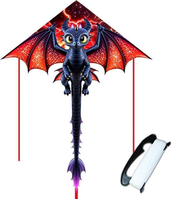 Drachen-Kite, 3D-Drache, Outdoor-Spielzeug, Bunt / Mehrfarbig - Bild 1