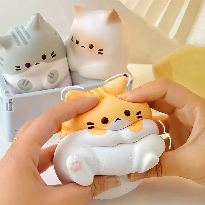 YEGBONG Katzen-Stressabbau-Squishy-Spielzeug, Anti-Stress-Ball - Bild 2