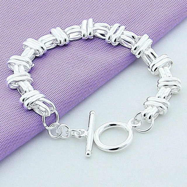 Wucifang Jewelry Armband, 925 Silber, grau, Damen, 20 cm - Bild 1