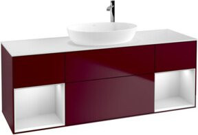 V&B Waschtischunterschrank Finion in Weiß lackiert, B/T/H: 160 x 50,1 x 50,1 cm - Bild 1