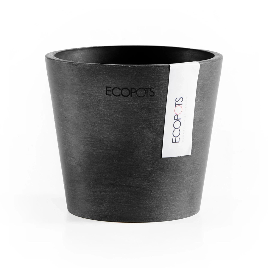 Ecopots Pflanztopf Amsterdam Mini Dunkelgrau Höhe: 10,5 cm - Bild 2