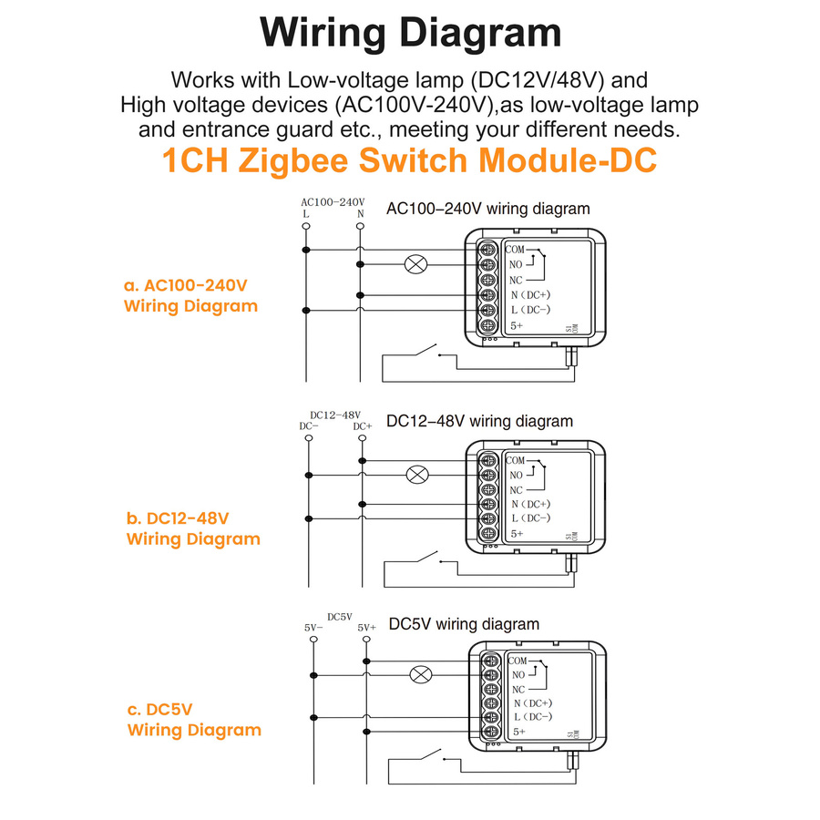GIRIER Tuya ZigBee 3.0 Smart Trockenkontakt-Schaltmodul in Weiß für Hausautomation kompatibel mit Alexa - Bild 3