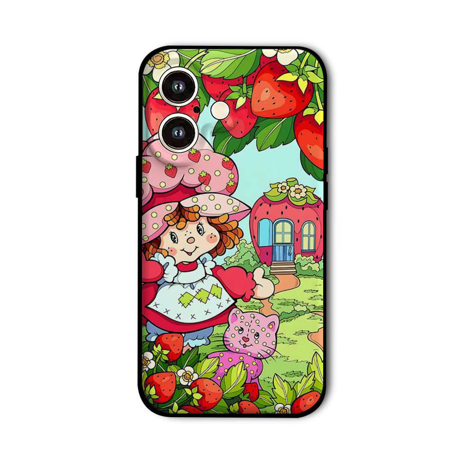 Mesuca Handyhülle Erdbeer-Shortcake für iPhone 11 bis iPhone 17 Pro Max, Schwarz/Mehrfarbig - Bild 6