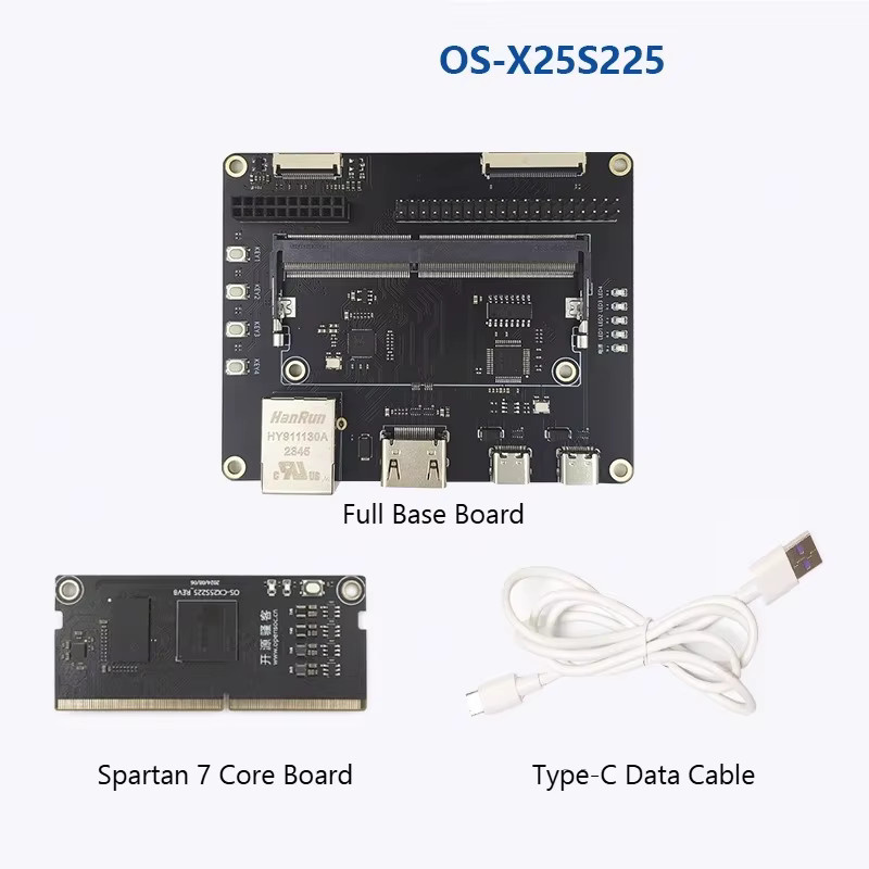 Xilinx Spartan 7 FPGA OS-X25S225 Entwicklungsplatine für eingebettete Systeme in Schwarz - Bild 2