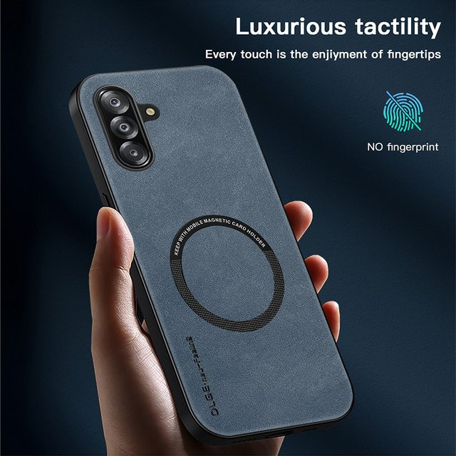 Magnetische Handyhülle aus Retro-Softleder für Samsung Galaxy A-Serie (A17, A07, A37, A57, A56, A26, A36, A16, A06, A54, A55, A05S, A25, A35, A15, A53, A34) - Bild 1