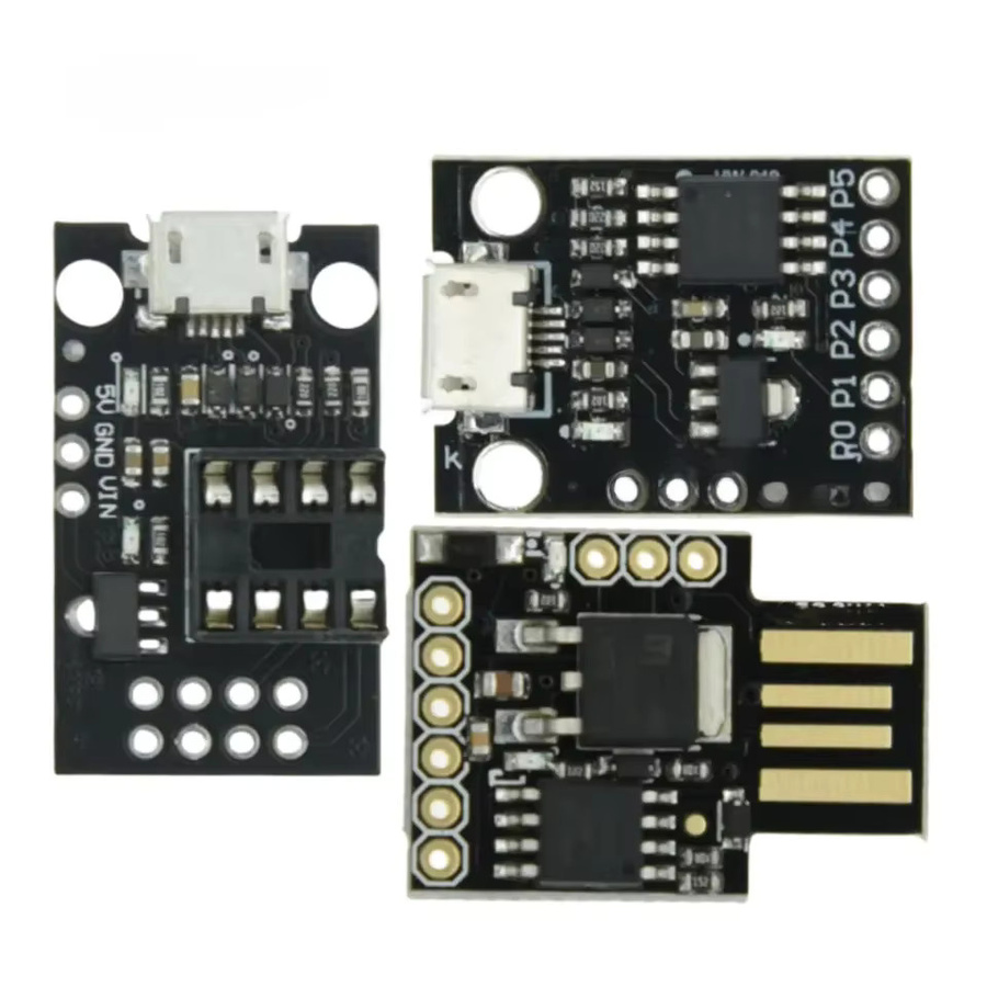 SZYTF ATtiny85 Digispark Kickstarter Micro USB Development Board Modul für Arduino IIC I2C TWI SPI Low Power Mikrocontroller in Schwarz - Bild 4