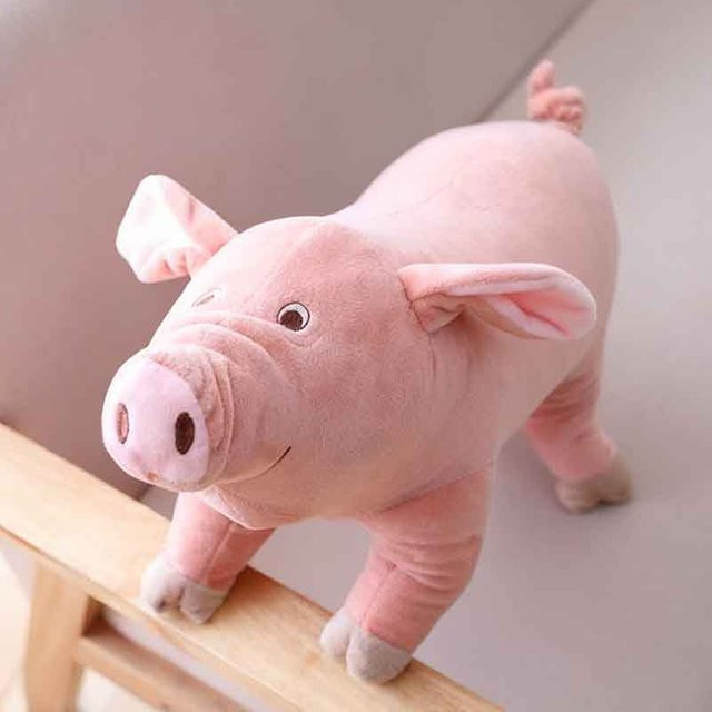 Cartoon Schwein Plüschtier, Stofftier, ab 14 Jahre - Bild 1