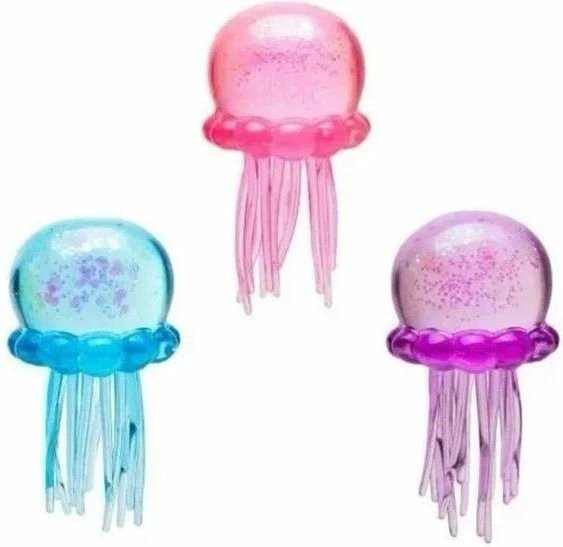 Binchi Fitness Asmr Qualle Squishy Spielzeug, glitzergefüllt, wackelnde Tentakel, langsamer Rückprall - Bild 1