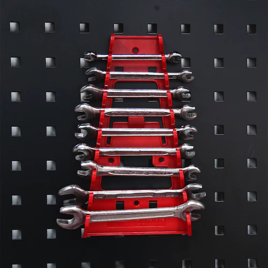 KITPIPI Schraubenschlüssel Organizer aus Kunststoff in Rot und Schwarz, Aufbewahrungs-Tray für Werkzeuge mit B/T/H: 22,0 x 12,0 x 12,0 cm - Bild 4