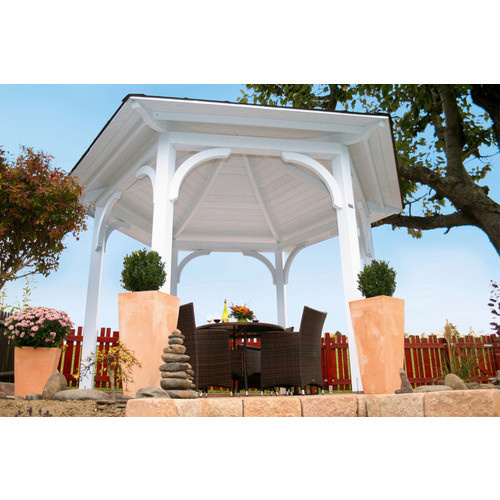 Skan Holz Pavillon Versailles aus Leimholz in Grau mit Zeltdach B/H/T: 418 x 332 x 360 cm - Bild 5
