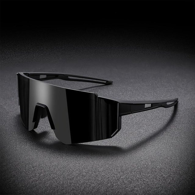 Sportsonnenbrille, Wrap, Vollrand, Unisex, black - Bild 1