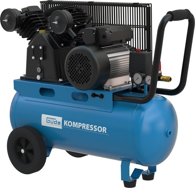 Güde Kompressor 415/10/50 mit 2-Zylinder-V-Aggregat in Blau - Bild 1